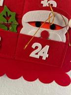 img 1 attached to Christmas Tree Advent Calendar (2022 New), 24 Days Countdown To Christmas Felt Fabric Advent Calendar With 24 Ornaments & Pockets, Holiday Decoration Wall Door Hanging Decor Gift For Kids Adults review by Ryan Cross