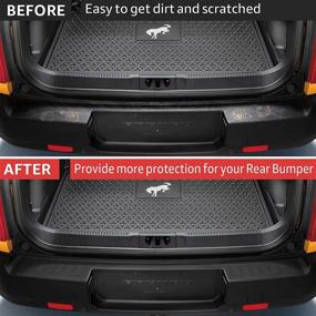 img 3 attached to 2021-2022 Ford Bronco Sport Rear Bumper Protector: Trunk Bumper Guards Cover Trim Accessories