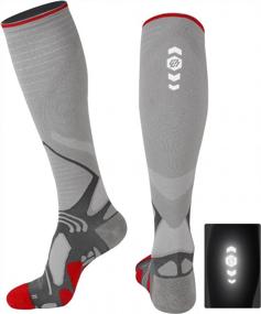 img 4 attached to Seamless Wicking Medical Compression Socks 20-30 MmHg - Ideal For Nurses, Pregnancy, And Travel
