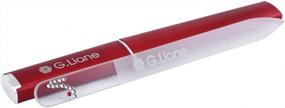 img 4 attached to G.Liane Professional Crystal Nail File With Austria Crystals And Case - Ideal Manicure And Pedicure Kit For Natural, Acrylic, And Gel Nails - Home And Salon Use - Red High Heel Design