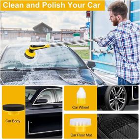 img 1 attached to 🚗 Bihhoo Electric Car Cleaning Tools: Comprehensive 16PCS Kit for Efficiently Detailing Automobile Interior, Exterior, Wheels, and More!