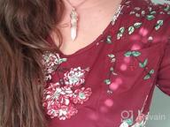 картинка 1 прикреплена к отзыву Bivei Vintage Reiki Healing Crystal Ожерелье - Изысканная подвеска с шестигранной призмой Кварцевая точка с цветочным маятником - Потрясающее украшение для духовного исцеления от Tiffany Harvey