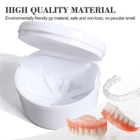 img 2 attached to 🦷 LVCHEN Oral Care Retainer Container Strainer for Overnight Use