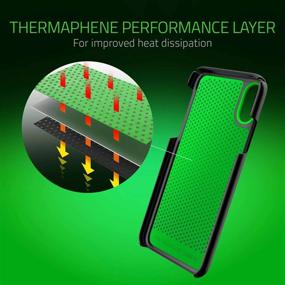 img 3 attached to Matte Black IPhone Xs/X Case: Razer Arctech Slim With Venting Performance Cooling & Thermaphene - Compatible With Wireless Charging