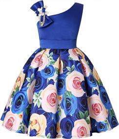 img 4 attached to Formal Floral Dresses For Girls Ages 2-10 Years - NSSMWTTC Girls' Special Occasion Attire