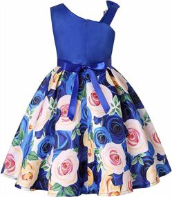 img 3 attached to Formal Floral Dresses For Girls Ages 2-10 Years - NSSMWTTC Girls' Special Occasion Attire