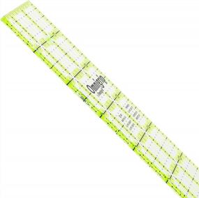 img 2 attached to Clear 1-? X 12-Inch Omnigrid Ruler For Precise Quilting And Sewing