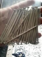 img 1 attached to Nickel Plated Hardware Nails: Multipurpose Flat Head Nails For Picture Hanging And Woodworking - 200Pcs Of 1-3/4'' × 14 Ga Long Nails review by Marc Alvarez