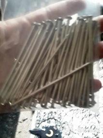 img 5 attached to Nickel Plated Hardware Nails: Multipurpose Flat Head Nails For Picture Hanging And Woodworking - 200Pcs Of 1-3/4'' × 14 Ga Long Nails