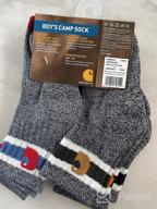 img 1 attached to Ultimate Durability: Carhartt Boys Camp Crew Sock 6 Pair Pack review by William Lin
