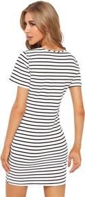 img 3 attached to Floerns Womens Causal Striped T Shirt Women's Clothing : Dresses