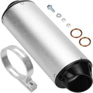 🔧 fvrito 28mm exhaust pipe muffler silencer clamp and gasket: ideal for 50cc 110 125cc coolster sport-b taotao chinese dirt pit bike venom quad 4 wheeler atv white логотип