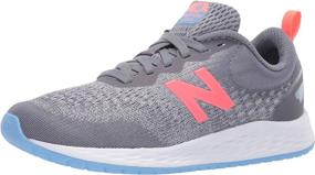 img 4 attached to 👟 Stylish and Sturdy: New Balance Gunmetal Tahitian Carolina Girls' Athletic Shoes