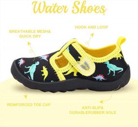 img 1 attached to Nerteo Cute Aquatic Water Shoes для мальчиков и девочек - идеально подходит для пляжа, плавания, бассейна, аквапарка и малышей / маленьких детей