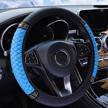 ysfkj diamond leather steering wheel cover with bling bling crystal rhinestones interior accessories logo