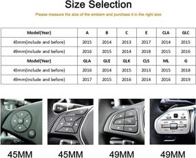 img 3 attached to 🚗✨ Dazzle Your Ride: Glam Steering Wheel Logo Caps for Mercedes Benz - DIY Diamond Crystal Emblem Accessories to Embellish Your Interior, Perfect for Women - W205 W212 W213 C117 C E S CLA GLA GLK Class (49mm)