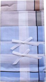 img 3 attached to LACS Mens Cotton Handkerchiefs Pack: Essential Men's Accessories and Handkerchiefs.