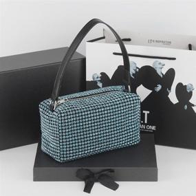 img 1 attached to Crystal Crossbody Rhinestone Evening Wedding Women's Handbags & Wallets : Clutches & Evening Bags