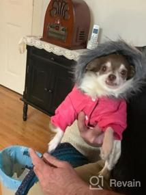 img 7 attached to Сохраняйте тепло и стильность с зимним пальто Lesypet Pink Dog для маленьких собак