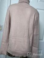 img 1 attached to Women'S Cable Knit Turtleneck Pullover Sweater Long Sleeve Soft Jumper Casual Top review by Dave Albright
