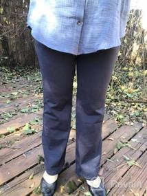 img 5 attached to Women'S Bootcut Yoga Dress Pants - Stretch Work Slacks Pull-On Trousers With Pockets