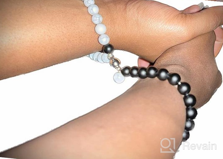 img 1 attached to 💞 KINGSIN Magnetic Mutual Attraction Bracelets: A Symbol of Everlasting Love for Couples review by Charles Alfian