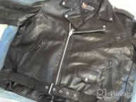 img 1 attached to Xelement B7100 Men'S 'Classic' Black Leather Motorcycle Jacket - TOP GRADE Quality, Size Large review by Alonzo Wilkins