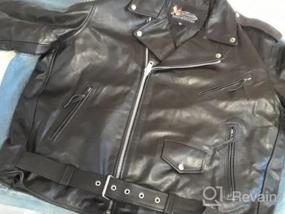 img 5 attached to Xelement B7100 Мужская куртка для мотоцикла из черной кожи 'Classic' - товар высшего качества, размер большой.