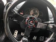 img 1 attached to Carbon Fiber Racing Steering Wheel By Hiwowsport review by Mike Barnett