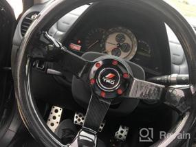 img 7 attached to Carbon Fiber Racing Steering Wheel By Hiwowsport