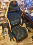img 1 attached to Gaming chair COUGAR Rampart, upholstery: imitation leather/textile, color: black review by Dagmara Ufnal ᠌