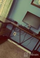 img 1 attached to 🖥️ 51x35.4 inch GreenForest L Shaped Desk: Reversible Walnut Corner Gaming Computer Desk with Storage Shelves for Home Office PC Workstation, Laptop Table review by Yiorgos Reynolds