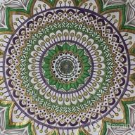 img 1 attached to Unwind And De-Stress With Arteza'S Mandala Coloring Book For Adults - 50 One-Sided Images Of Intricate Designs On 9X9 Inches, Perfect For Relaxing, Reflecting, And Decompressing review by Aaron Webb