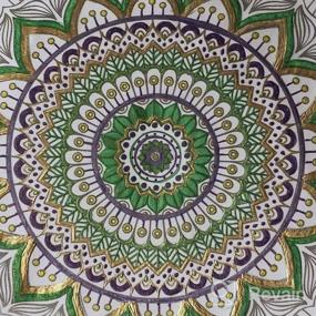 img 8 attached to Unwind And De-Stress With Arteza'S Mandala Coloring Book For Adults - 50 One-Sided Images Of Intricate Designs On 9X9 Inches, Perfect For Relaxing, Reflecting, And Decompressing