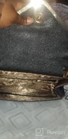 img 8 attached to GESU Womens Faux Leather Envelope Clutch Bag - Evening Handbag, Shoulder Bag & Wristlet Dress Purse (Large)