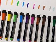 img 1 attached to 12 Pack JR.WHITE Magnetic Dry Erase Markers - 9 Colors, Fine Tip & Low Odor W/ Eraser Cap For Whiteboard, Refrigerator, Classroom & Office review by Eric Edgar