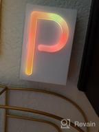 img 1 attached to OYE HOYE LED Letter Symbol Sign, Neon Night Light Signs For DIY & Christmas Decoration, Multi Color Changing & USB/Battery Operated Decor Lights – White &(Ampersand) review by John Butler