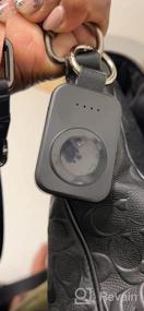 img 6 attached to Портативное беспроводное зарядное устройство, совместимое с Apple Watch Series 8/UItra/7/6/5/4/3/2/SE/Nike, компактное магнитное зарядное устройство IWatch 1000 мАч Power Bank Брелок в стиле подарка вашей маме на день рождения-розовый