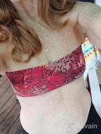 img 1 attached to RELLECIGA Women'S Bathing Suit Adjustable Back Lace-Up Bandeau Bikini Top review by Robin Smith