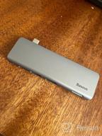 img 3 attached to 🎵 Baseus Harmonica USB Hub Connectors 5-Pack in Dark Gray review by Somsak Boonsri ᠌