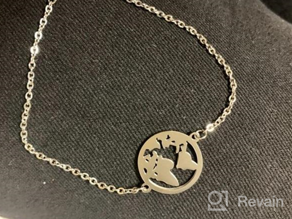 img 1 attached to 🌍 Earth Map Pendant Necklace - Ideal Long Distance Travel Gift review by Michael Floyd