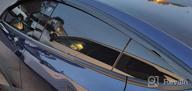 картинка 1 прикреплена к отзыву Tesla Model 3 Vent Deflector - Xipoo Ventshade Visors For Side Windows - Black Rain Guards & Accessories For Car Ventilation от Bishop Roshad