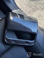 img 1 attached to Tesla Model 3 & Model Y Modified Decorative Car Interior Rear Air Condition Vent Outlet Cover Trim - Carbon Fiber Pattern review by Eric Dailey