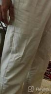 img 1 attached to Men'S Loose Fit Linen Drastring Pants Summer Lightweight Casual Beachwear review by David Forleo