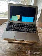 картинка 1 прикреплена к отзыву 🖥️ Wooden Laptop Stand - SAMDI Wooden Cooling Stand Holder for MacBook Air/Pro Retina Laptop PC Notebook (White Birch) от Glenn Kumar