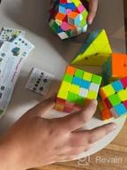 картинка 1 прикреплена к отзыву New Speed Cube Set - 5 Pack Magic Cubes Collection For Kids - Pyramid, Megaminx And More! от Grant Zeeb
