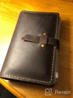 img 1 attached to A6 Refillable Leather Journal: Vintage Handmade Writing Notebook For Men & Women - Brown review by Steven Pankey