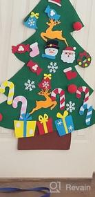 img 5 attached to Станьте праздничным с набором новогодней елки из войлока ALLADINBOX DIY - идеальный рождественский подарок и украшение!