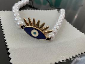 img 6 attached to 👁️ AUROTTI Evil Eye Bracelet: Adjustable Charm for Women and Teen Girls, Retro Vintage Jewelry Amulet, Perfect Gift for Parties