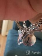 img 1 attached to Malyunin Initial Alphabet Bracelet: Heart, Butterfly, Personalized Jewelry for Women & Girls review by Melissa Brown